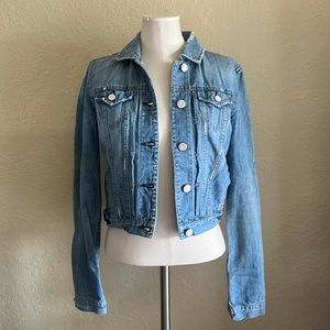 American Eagle Outfitters Distressed Denim Jacket